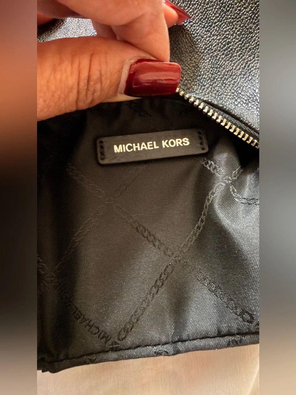 Michael Kors Charcoal Gray Wristlet Clutch